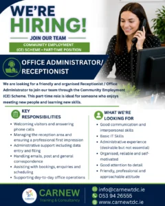 We Are Hiring Office Administrator